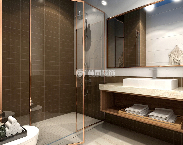 林凤装饰轻奢风格卫生间装修效果图