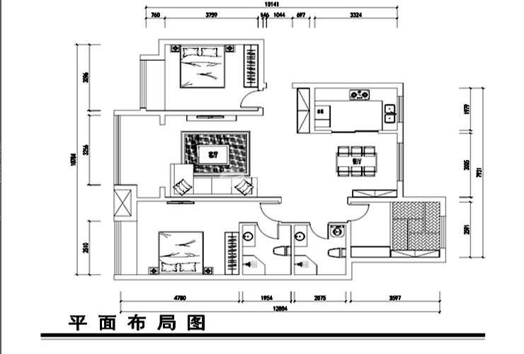 荣盛紫提东郡-125平-中式风格-平面布局图.jpg