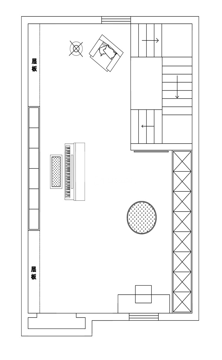 孔雀城-270平-美式风格-地下室平面图.jpg