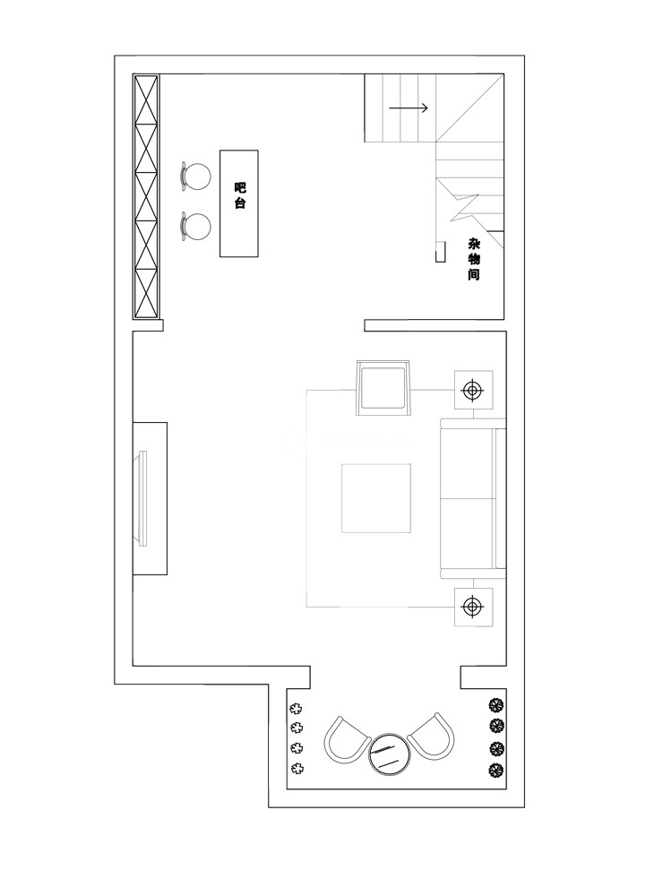孔雀城-270平-美式风格-阁楼平面图.jpg