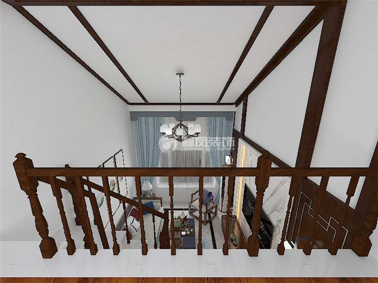 保利海棠--155平--现代中式风格--楼梯扶手.jpg