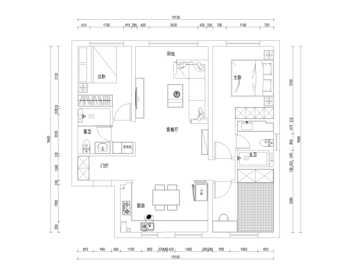 金辉优步学府-110平-现代风格-平面图.jpg