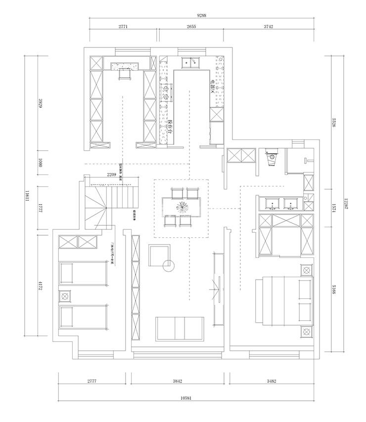 金地樾檀山-230平-现代法式风格-一楼户型图.jpg